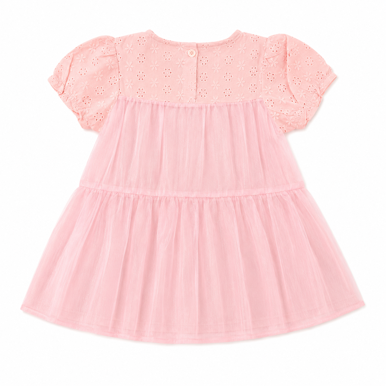 Pink Tulip Net Frock