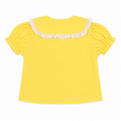 Embroidery Collar Top