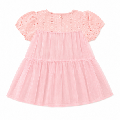 Pink Tulip Net Frock