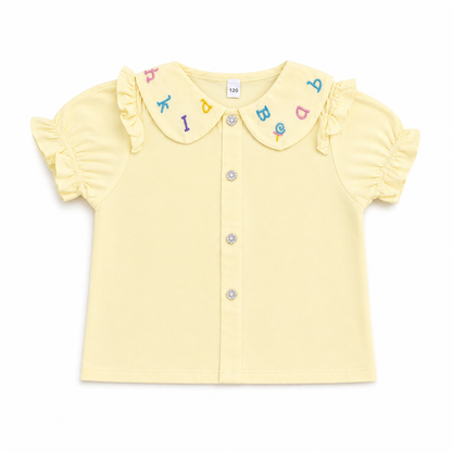 Alphabet Collar Top