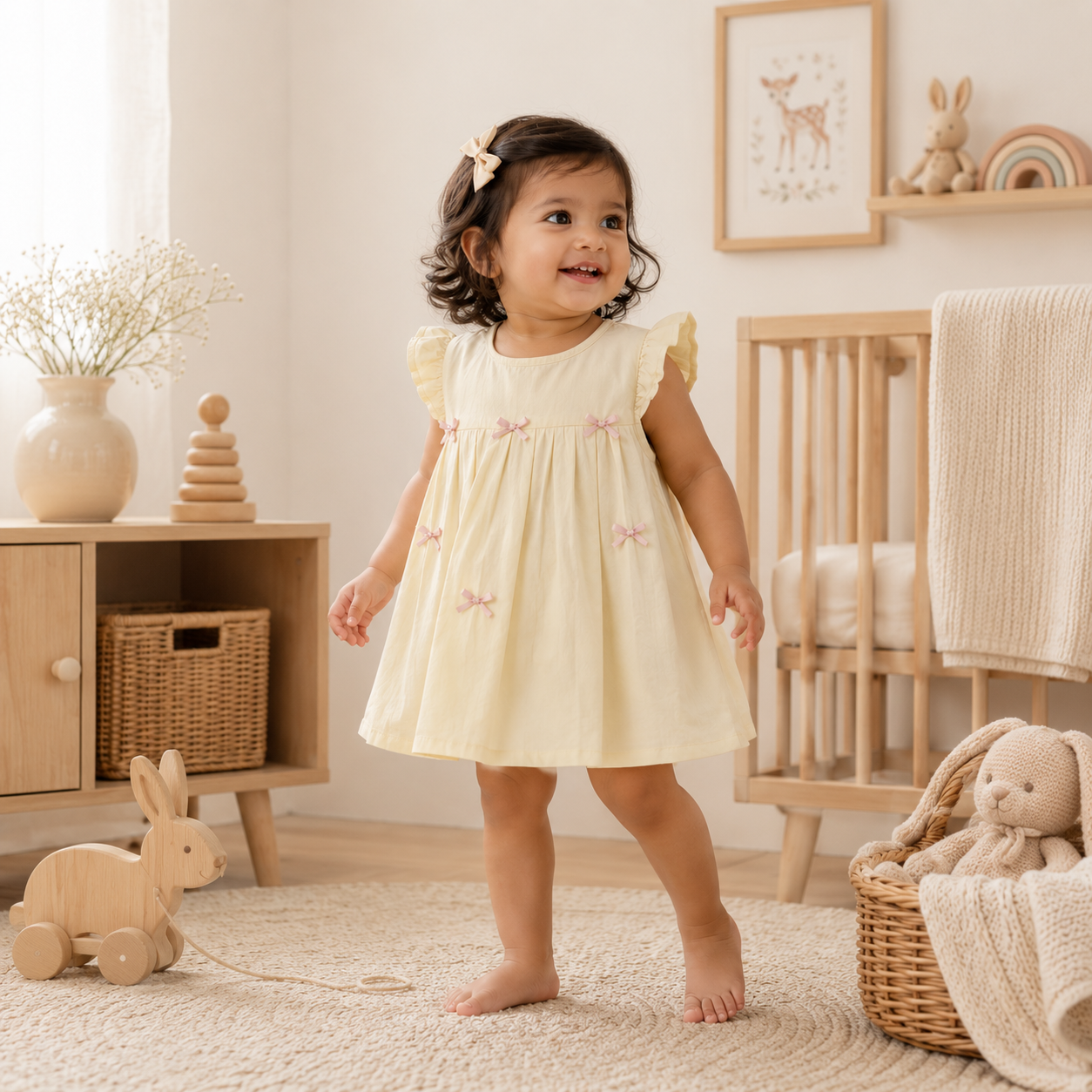 Cream Bow Frock