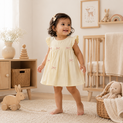 Cream Bow Frock