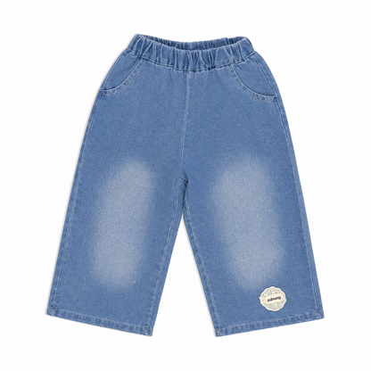 Pink Blue Denim Co-ord Set