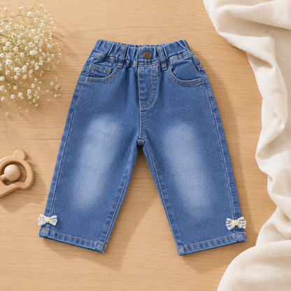 Ankle Bow Jeans