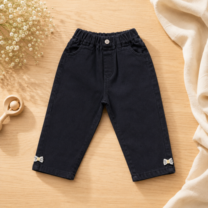 Ankle Bow Jeans