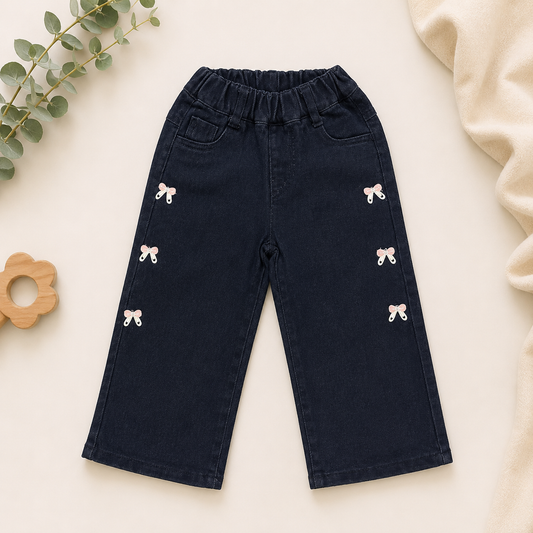 All-Over Bow Jeans