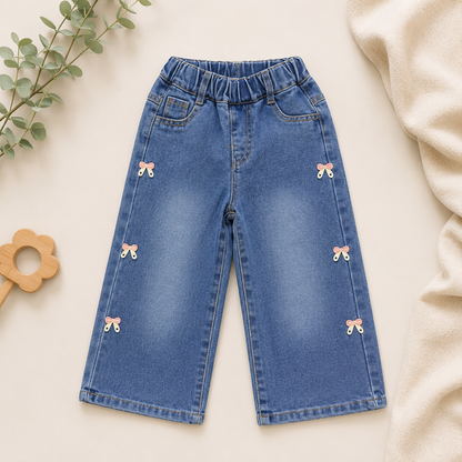 All-Over Bow Jeans