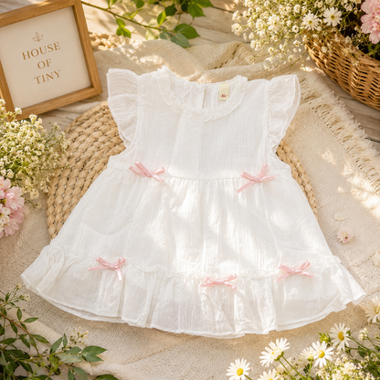 White Ribbon Frock