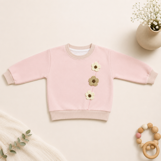 Pink Daisy Sweatshirt