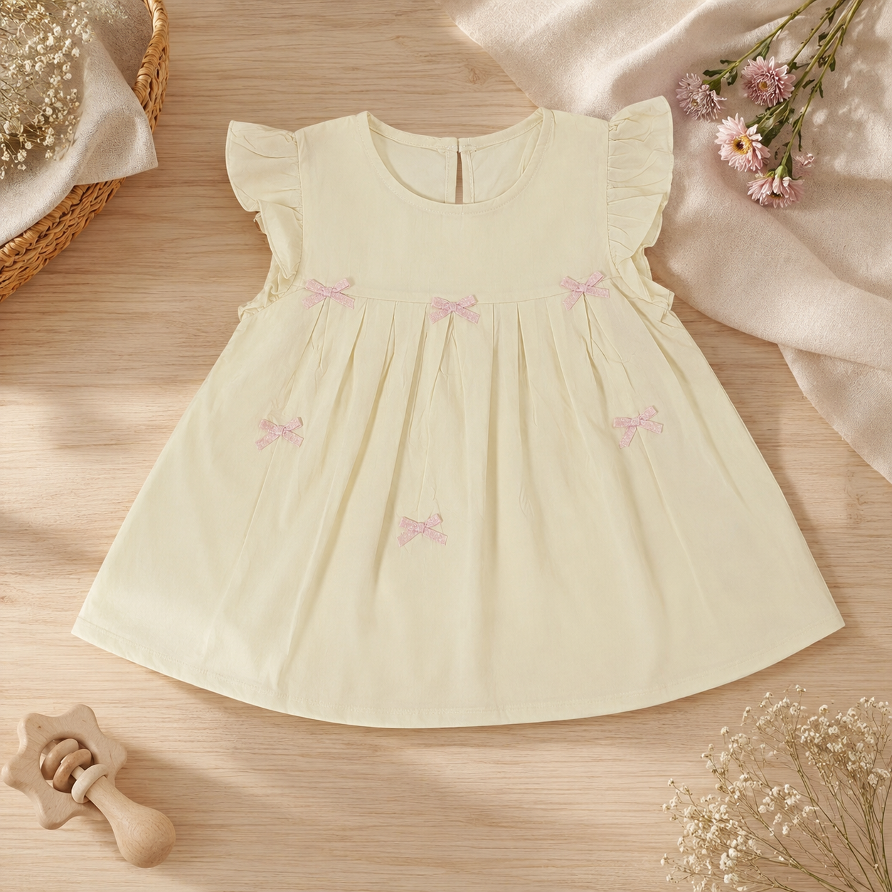 Cream Bow Frock