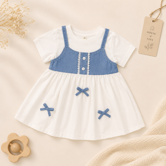Denim Bow Frock