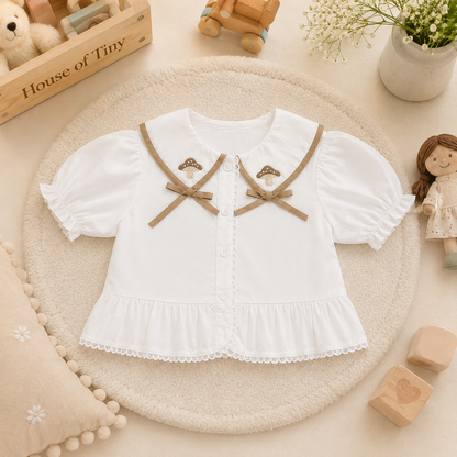 White Mushroom Bow Top