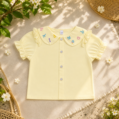 Alphabet Collar Top