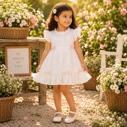 White Ribbon Frock