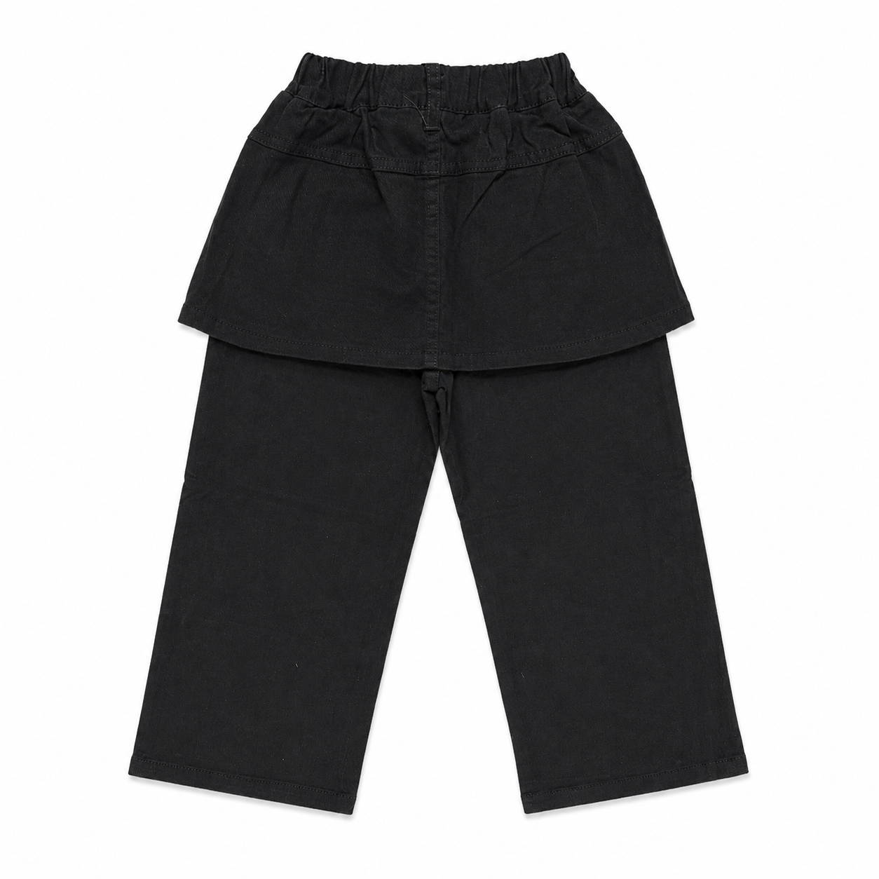 Skirt Overlay Pants with Zip